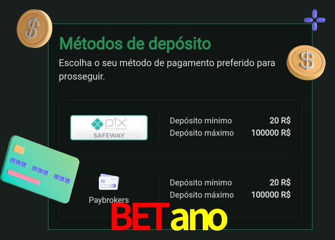 O cassino betano oferece uma grande variedade de métodos de pagamento